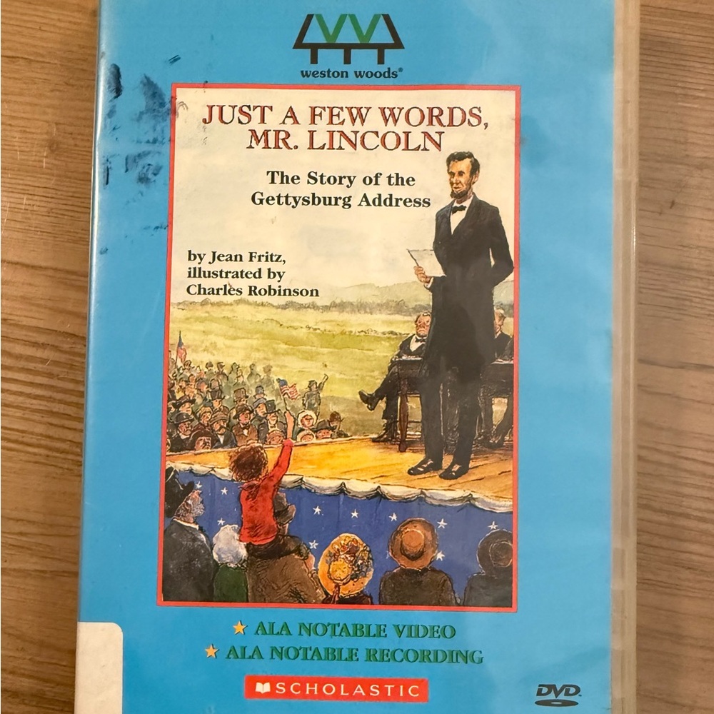 Scholastic Just a Few Words, Mr. Lincoln DVD